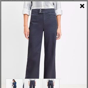 LOFT Palmer Wide Leg Pants in Twill